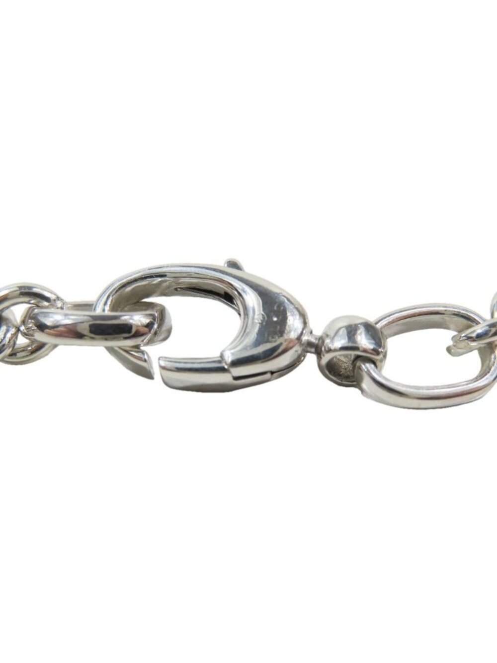 Gucci Polished Interlocking Logo Chain Necklace GG Pendant Silver - Picture 8 of 9